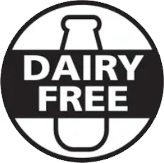 HorseFil dairy free badge